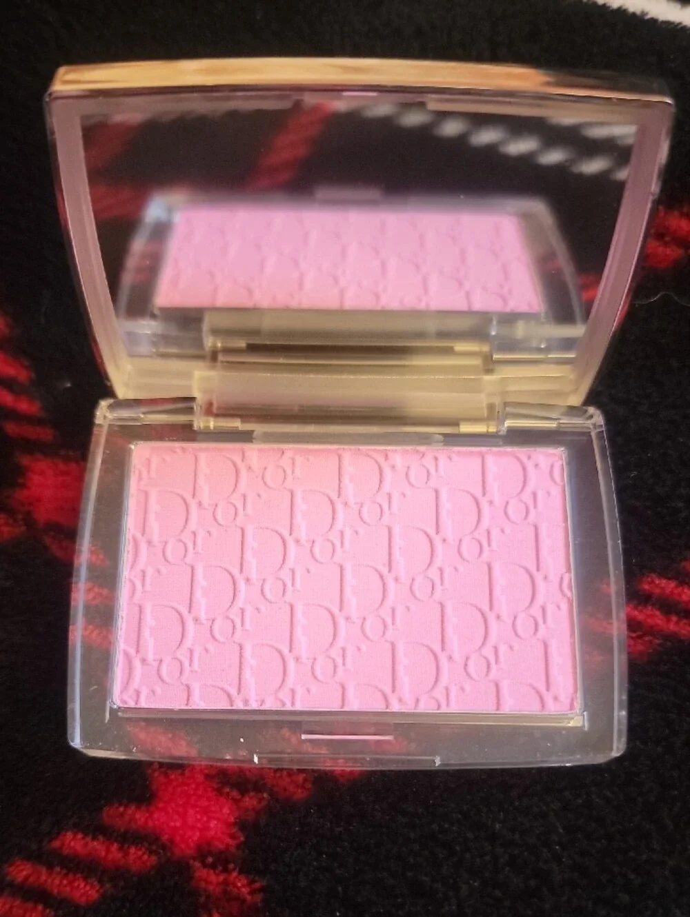 Dior Rosy Glow Compact Blush in Pink Lilac with Silver Frame Brand New